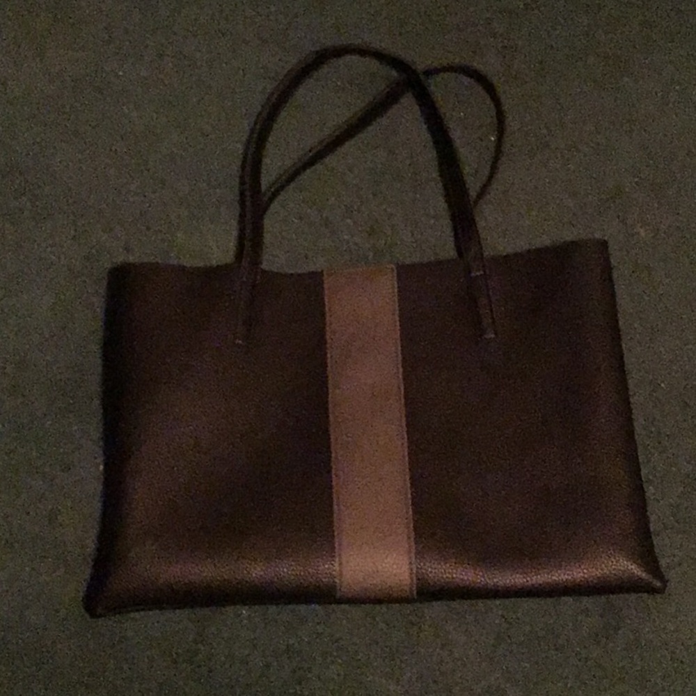 NWOT - Vince Camuto Black & Grey "Lucky Tote"